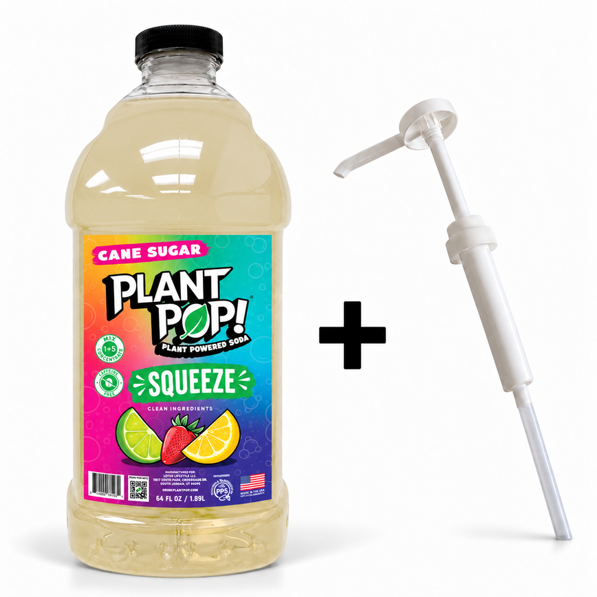Plant Pop® Squeeze Concentrate + 1 oz Pump Bundle · Cane Sugar