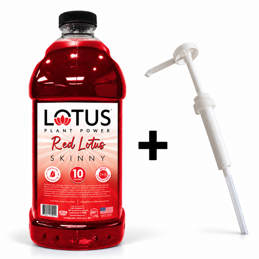 Red Lotus Plant Power Concentrate + 1 oz Pump Bundle · Skinny