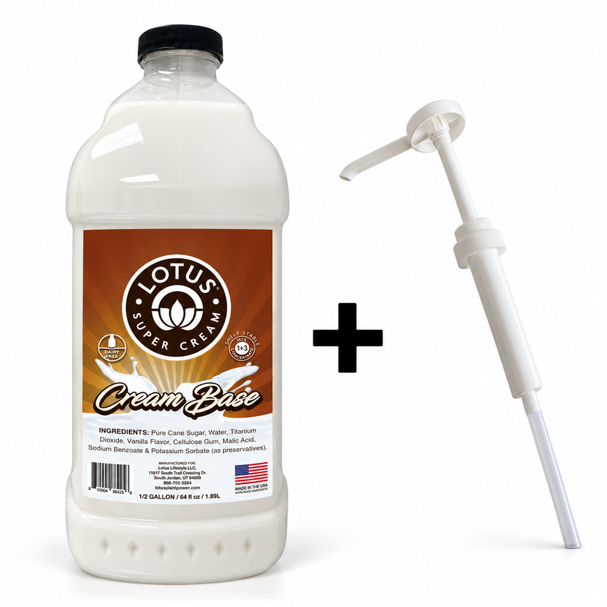 Lotus Cream Base Concentrate + 1 oz Pump Bundle