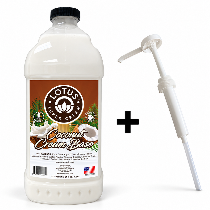 Lotus Coconut Cream Base Concentrate + 1 oz Pump Bundle