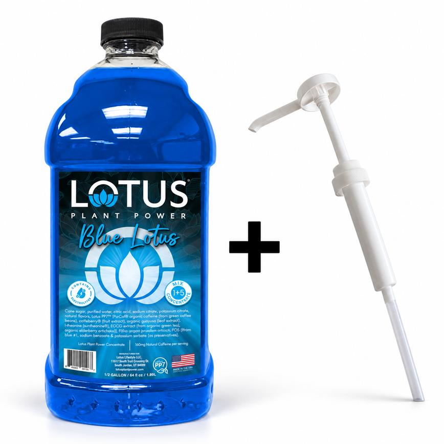Blue Lotus Plant Power Concentrate + 1 oz Pump Bundle · Cane Sugar