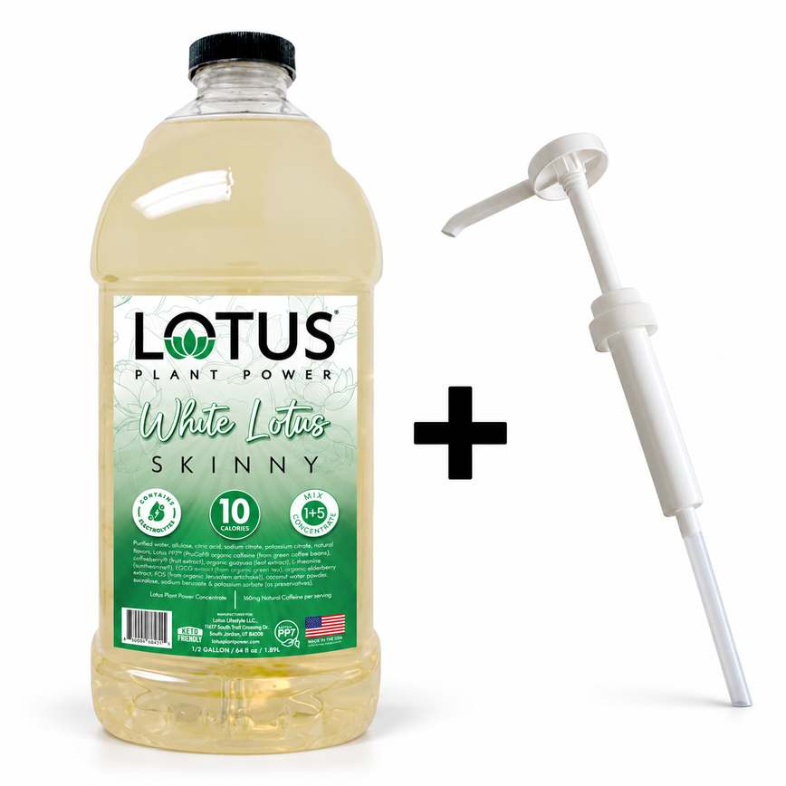 White Lotus Plant Power Concentrate + 1 oz Pump Bundle · Skinny