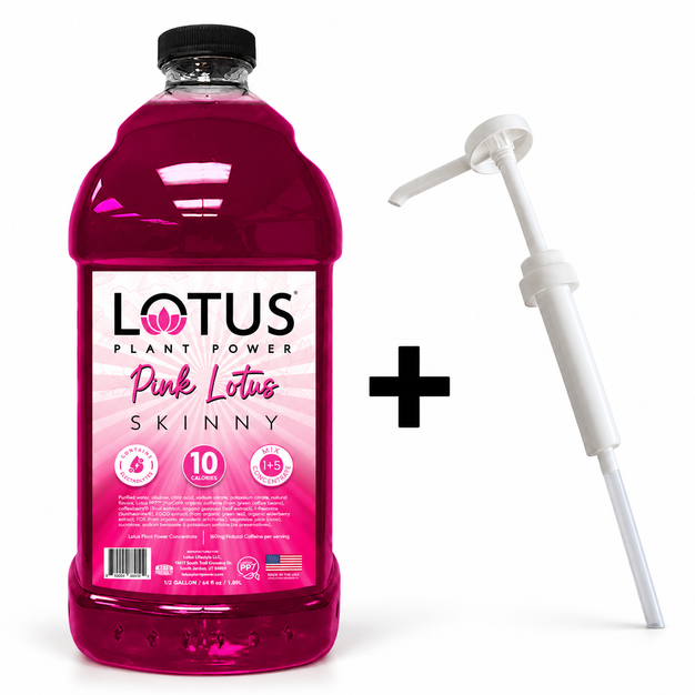 Pink Lotus Plant Power Concentrate + 1 oz Pump Bundle · Skinny