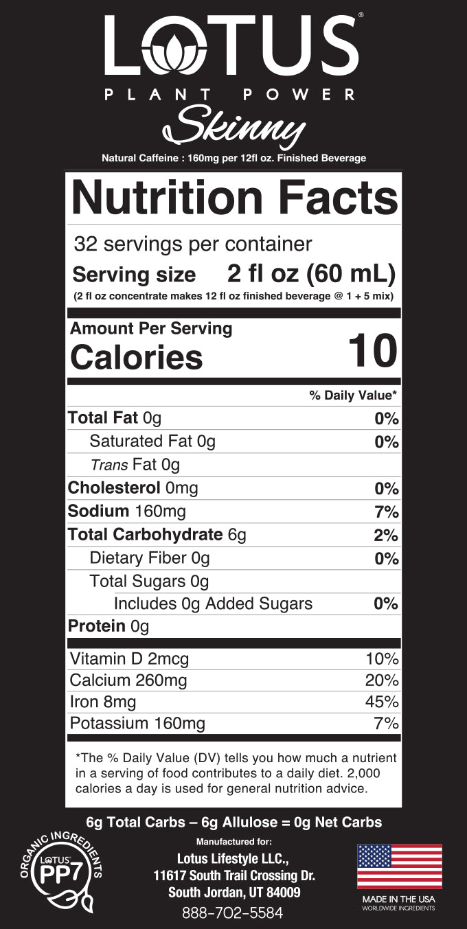 Red Lotus Plant Power Zero Sugar Concentrate