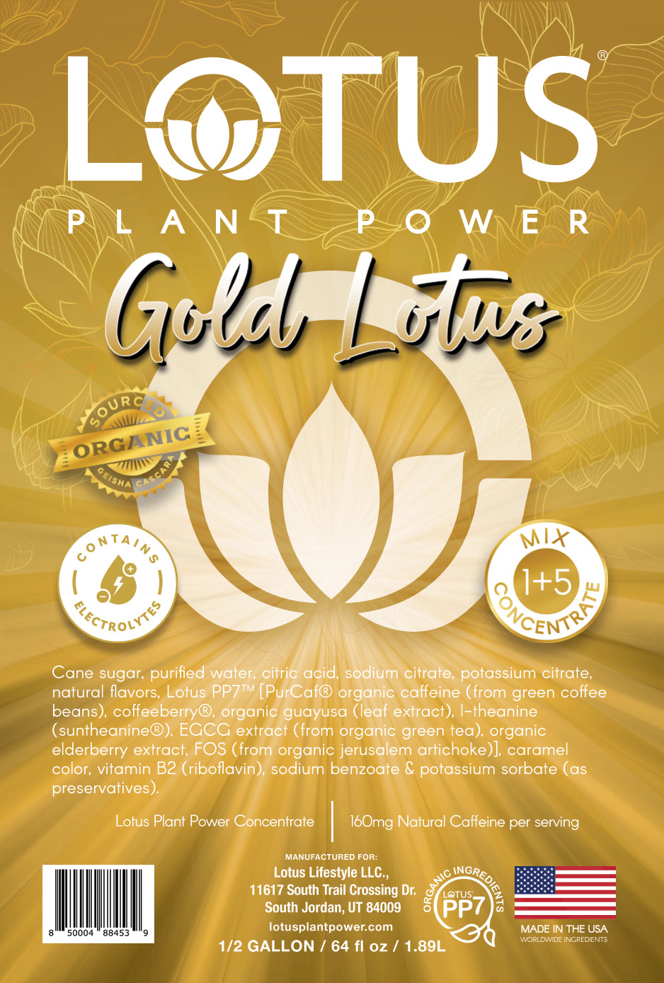 Gold Lotus Plant Power Concentrate