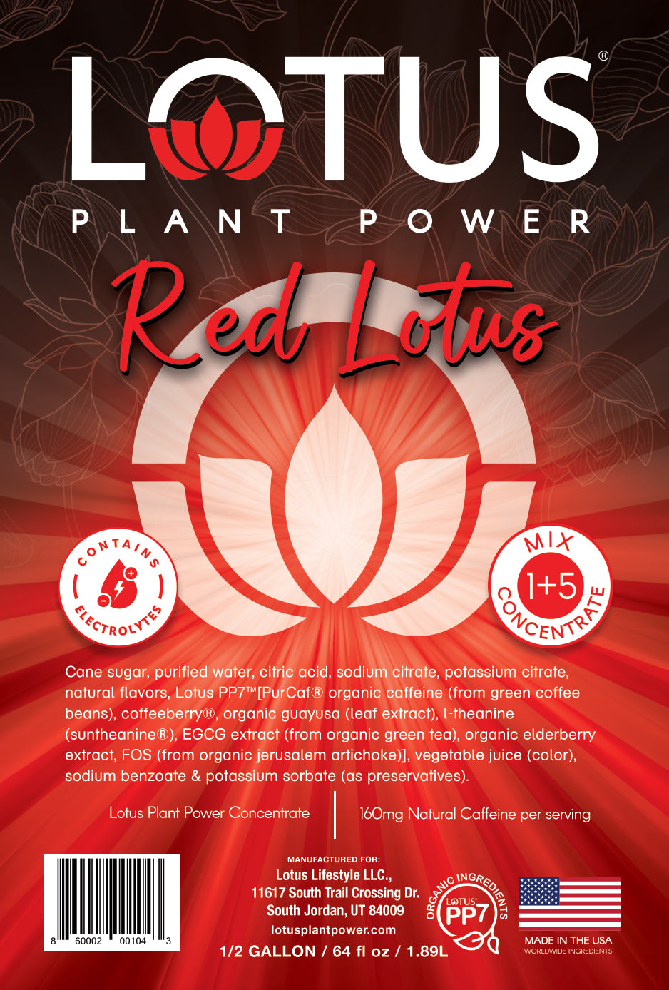 Red Lotus Plant Power Concentrate
