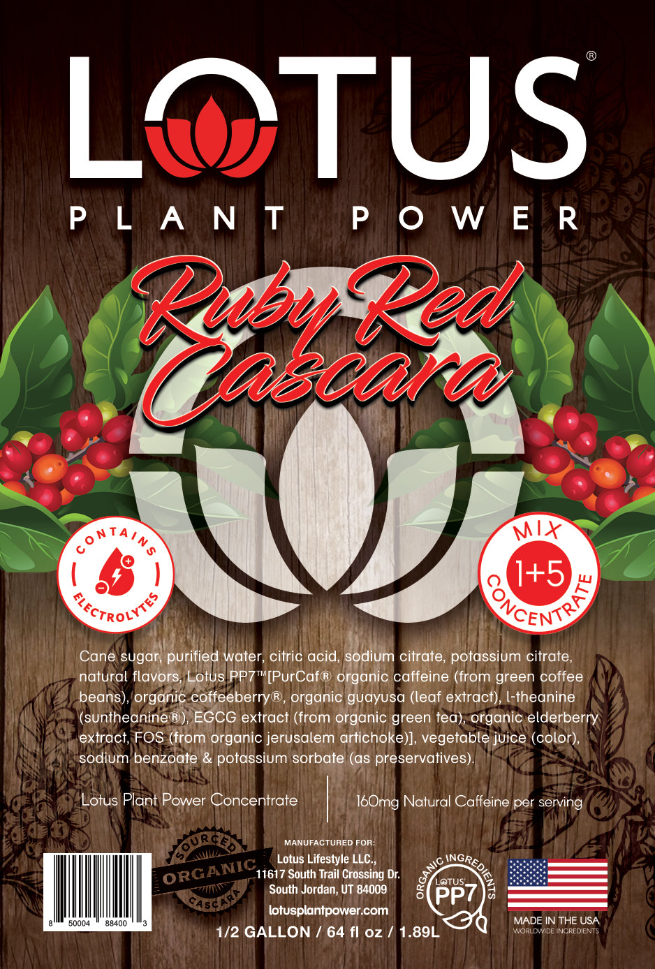 Ruby Red Lotus Cascara Plant Power Concentrate