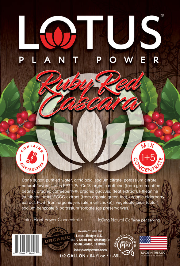 Ruby Red Lotus Cascara Plant Power Concentrate