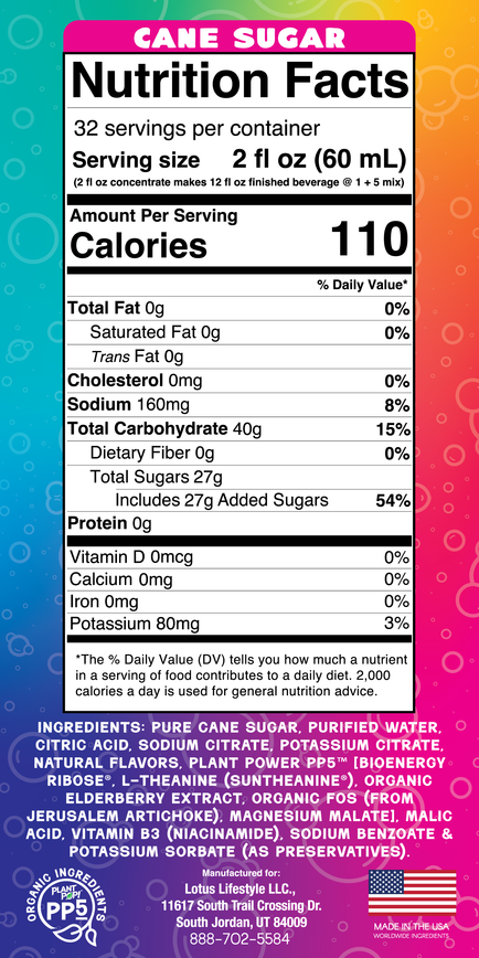 Plant Pop® Squeeze (Cane Sugar) Concentrate