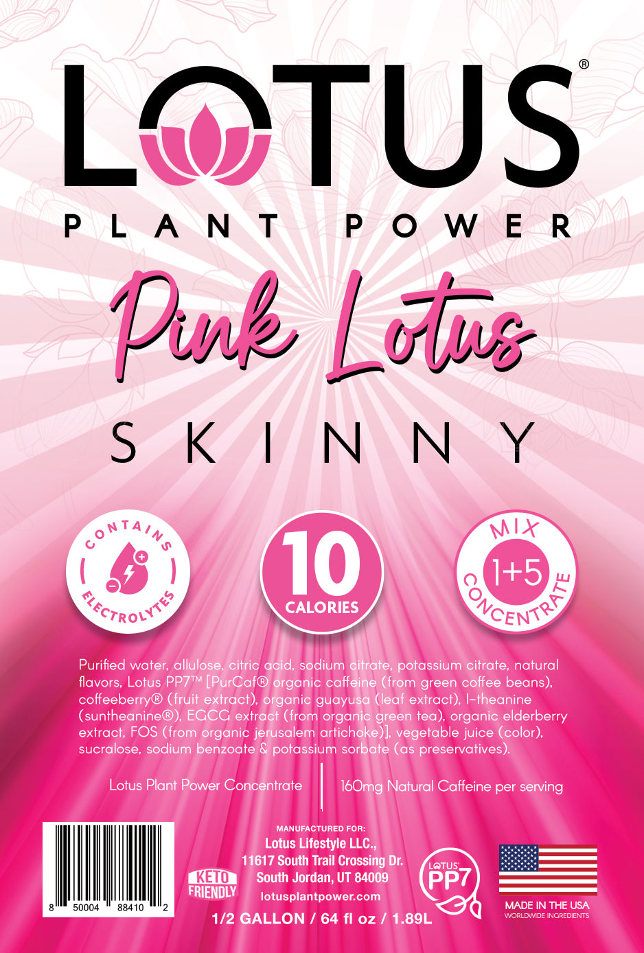 Pink Lotus Light Plant Power Concentrate