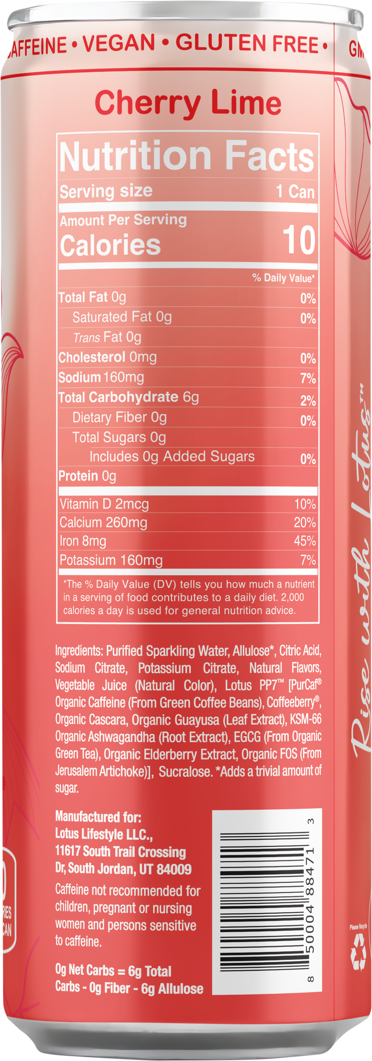 Red Lotus Plant Power Drink™ (skinny)