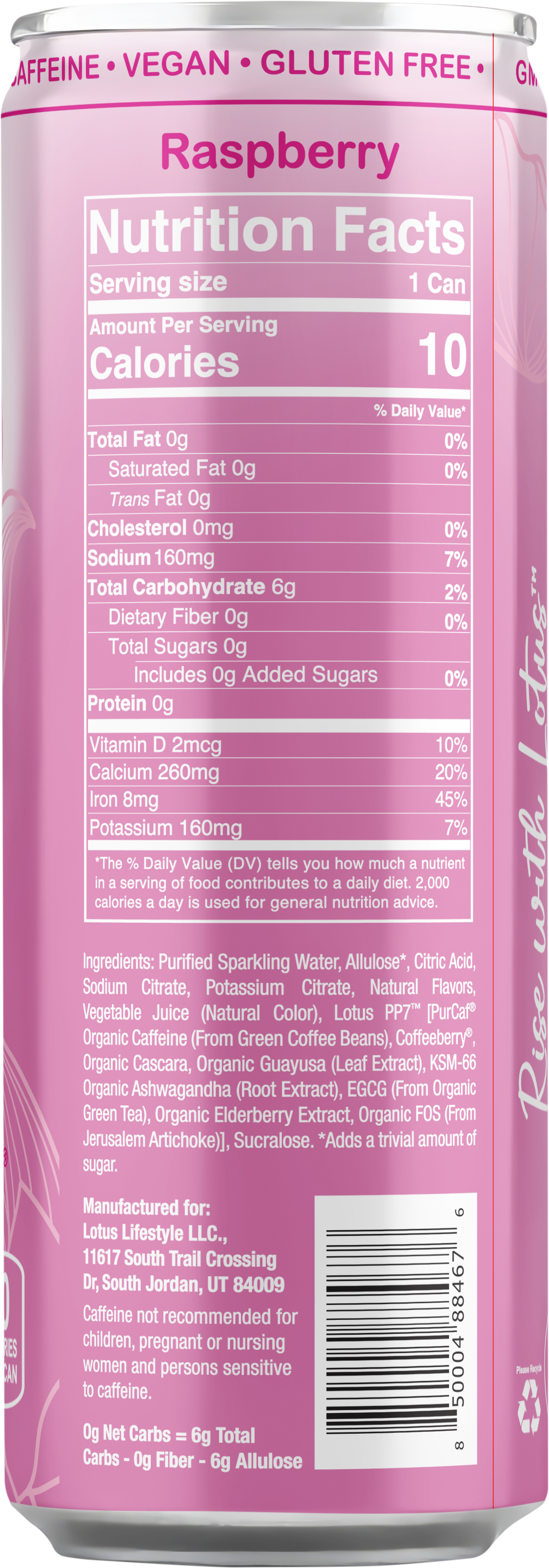Pink Lotus Plant Power Drink™ (skinny)