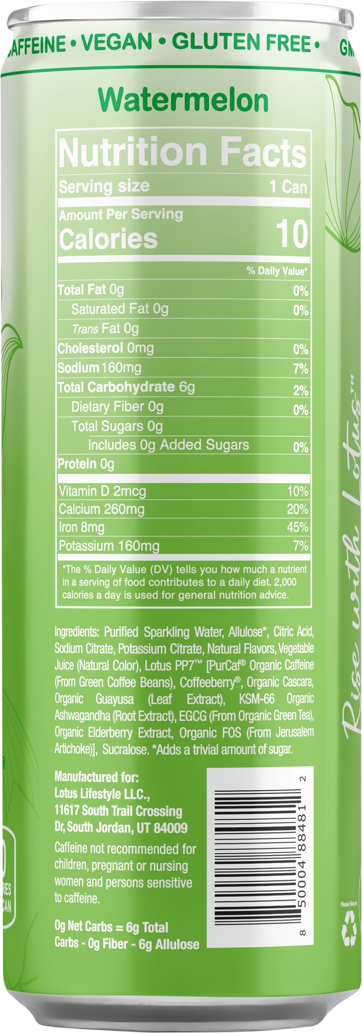 Green Lotus Plant Power Drink™ (skinny)