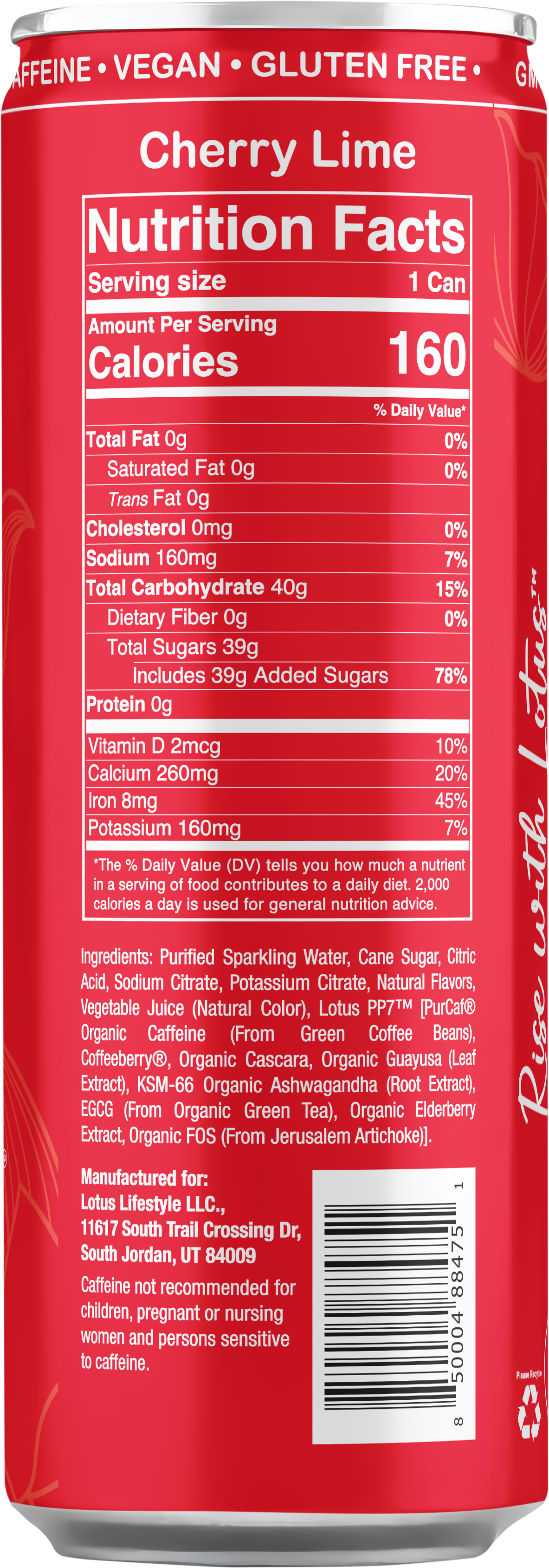Red Lotus Plant Power Drink™ (cane sugar)