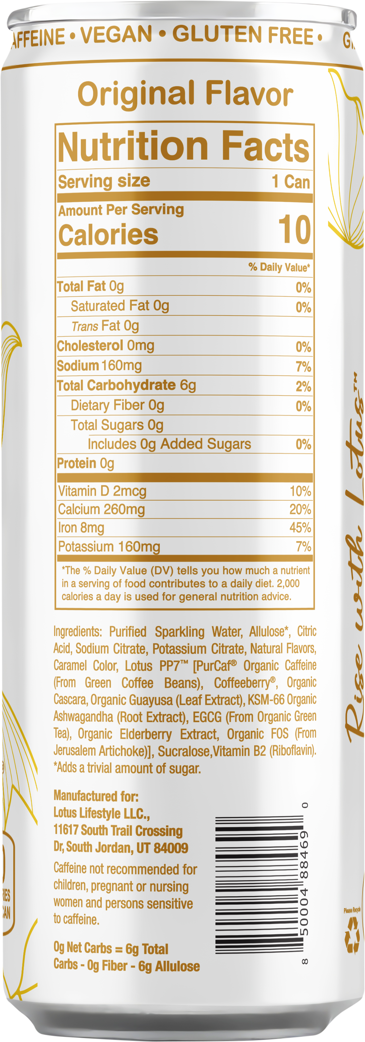 Gold Lotus Plant Power Drink™ (skinny)