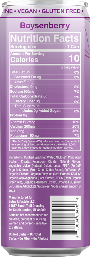 Purple Lotus Plant Power Drink™ (skinny)