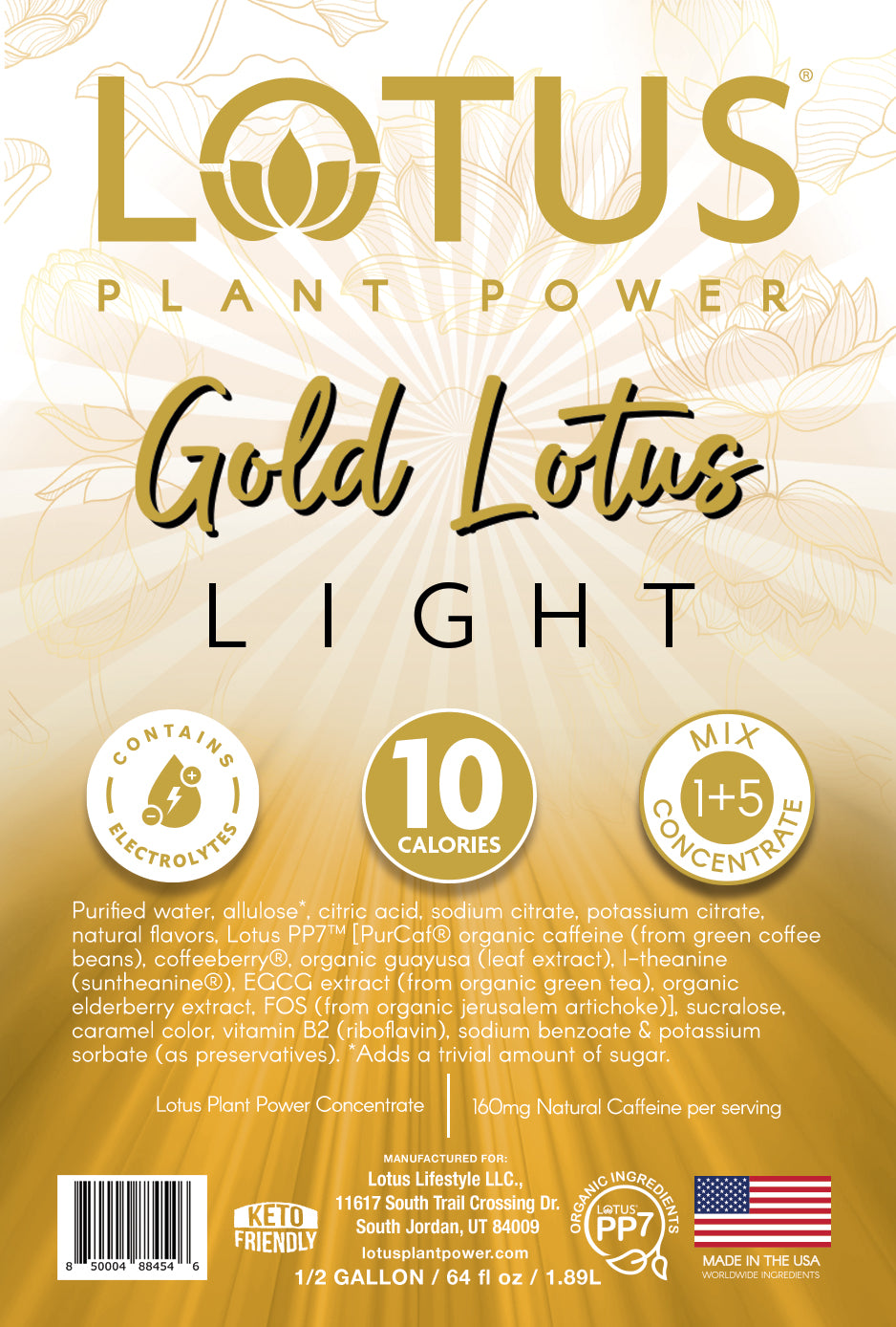 Gold Lotus Light Plant Power Concentrate