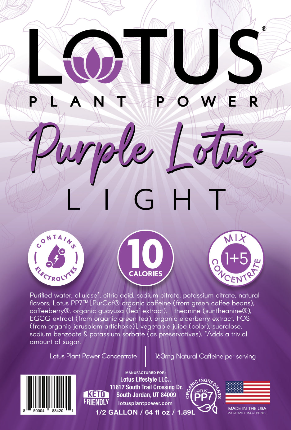 Purple Lotus Light Plant Power Concentrate